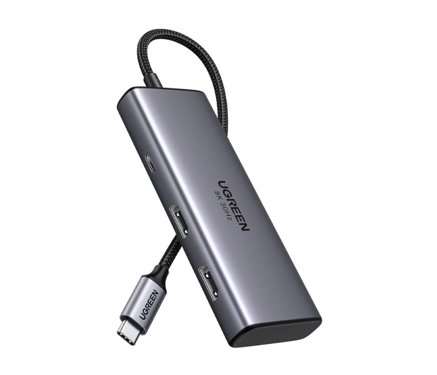 UGREEN Adapter 6w1 CM498 Hub USB / 2x USB-A 3.0 USB-C 3.0 2xHDMI PD - 1488895 - zdjęcie 3
